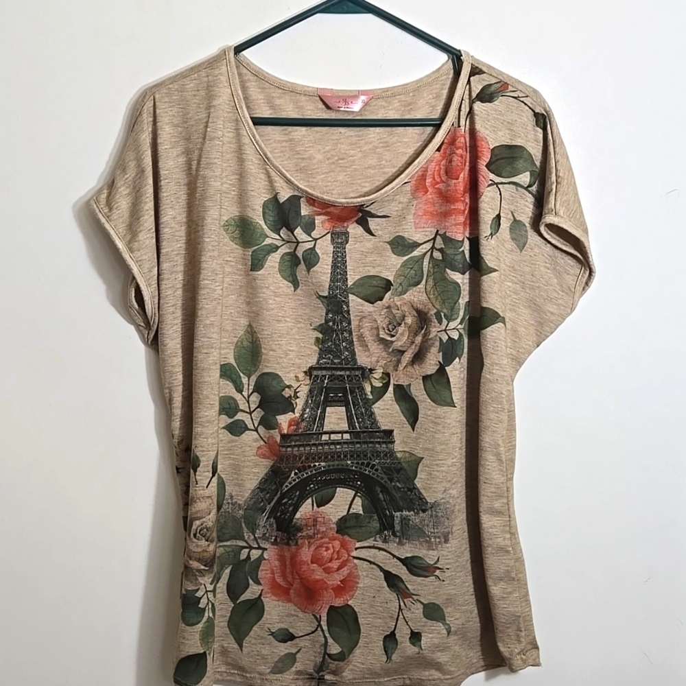 💥SJS Eiffel Tower/Floral Top